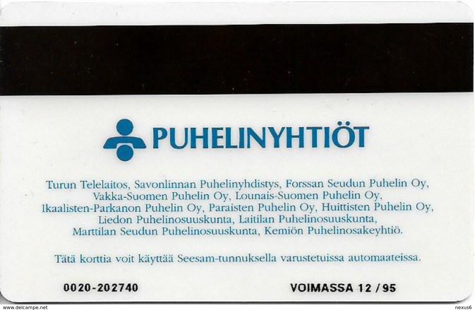 Finland (Turku) - Magnetic - Viking Line 1 - Cn. 0020 - D99B, 30mk, Exp.12.1995, 4.000ex, Used - Finlande