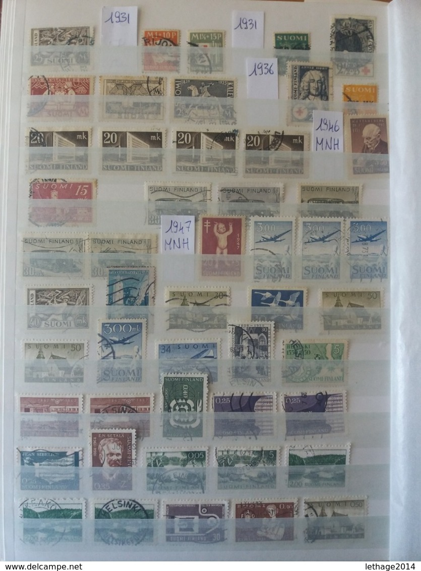 STAMPS SUOMI FINLAND Финляндия FINLANDIA FROM 1875 TO 1995 BIG STOCK 16 PHOTO