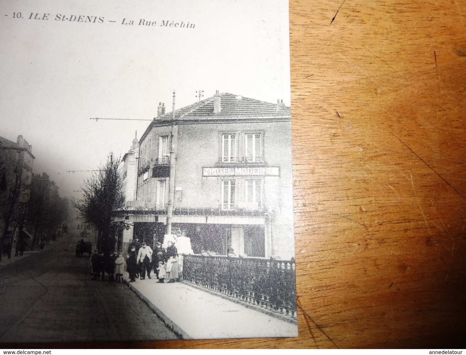 1917 CPA  ILE St-DENIS  - La Rue Méchin  (animation) - L'Ile Saint Denis