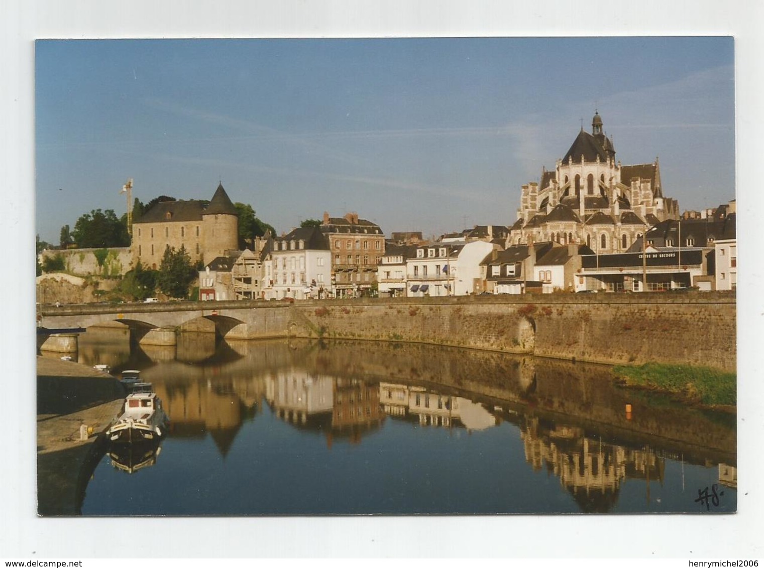 53 Mayenne Péniche La Chouette A Quai Ed Guyard Et Cie échirolles 1996 - Mayenne