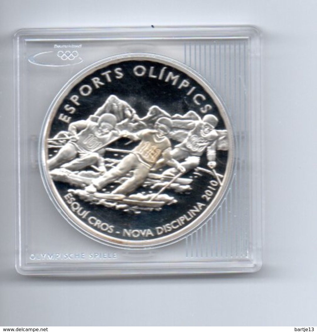 ANDORRA 10 DINERS 2008 ZILVER PROOF OLYMPICS  CROSS COUNTRY SKIEN - Andorra