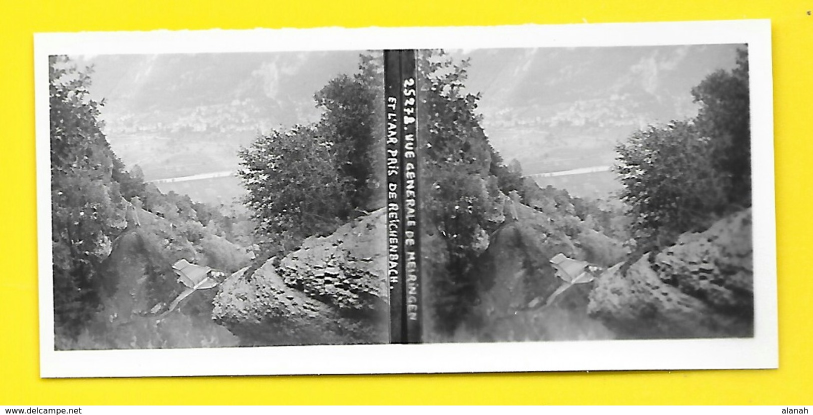 Vues Stéréos Vue Générale De Meiringen Et L'Aar Pris De Reichenbach - Stereo-Photographie