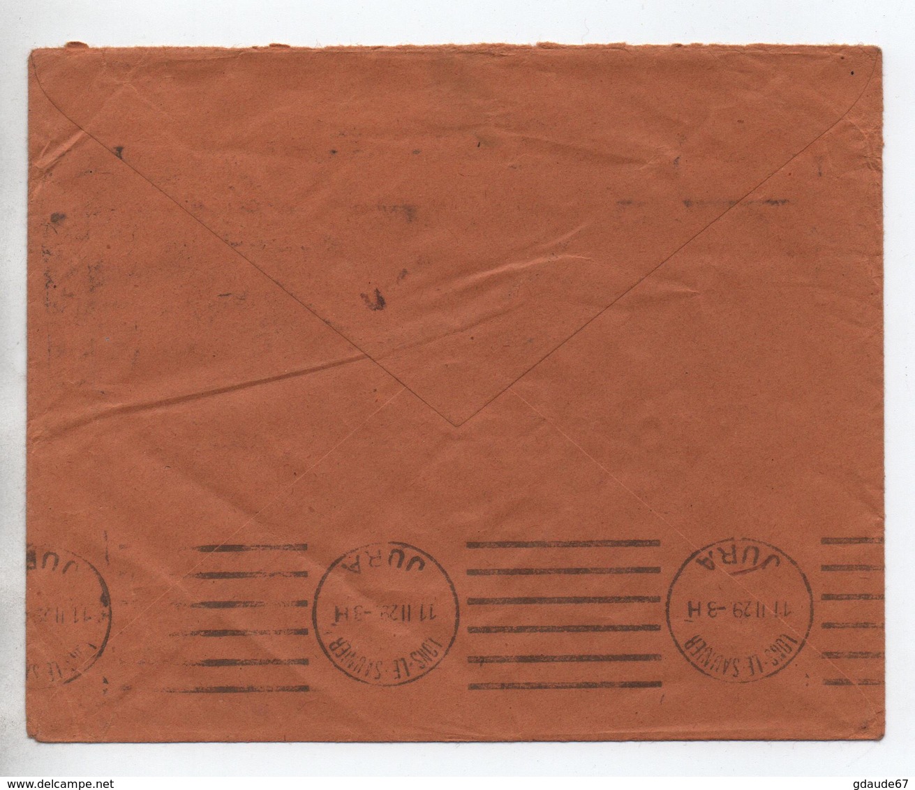 1929 - ENVELOPPE De HELSINKI (SUOMI FINLAND) Pour LONS LE SAUNIER (JURA) - Covers & Documents