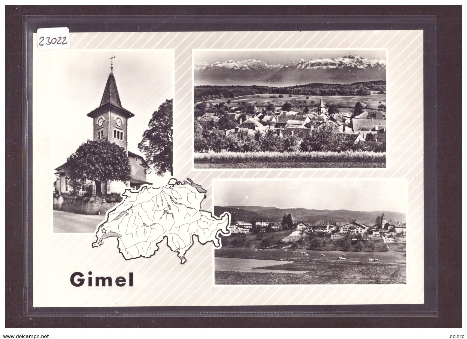 FORMAT 10x15cm - DISTRICT D'AUBONNE - GIMEL - TB - Gimel