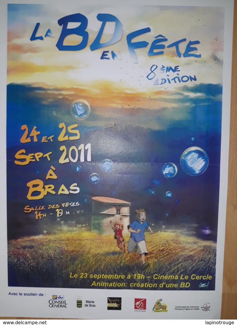 Affiche COSSU Brice Festival BD Bras 2011 (FRNCK - Affiches & Offsets