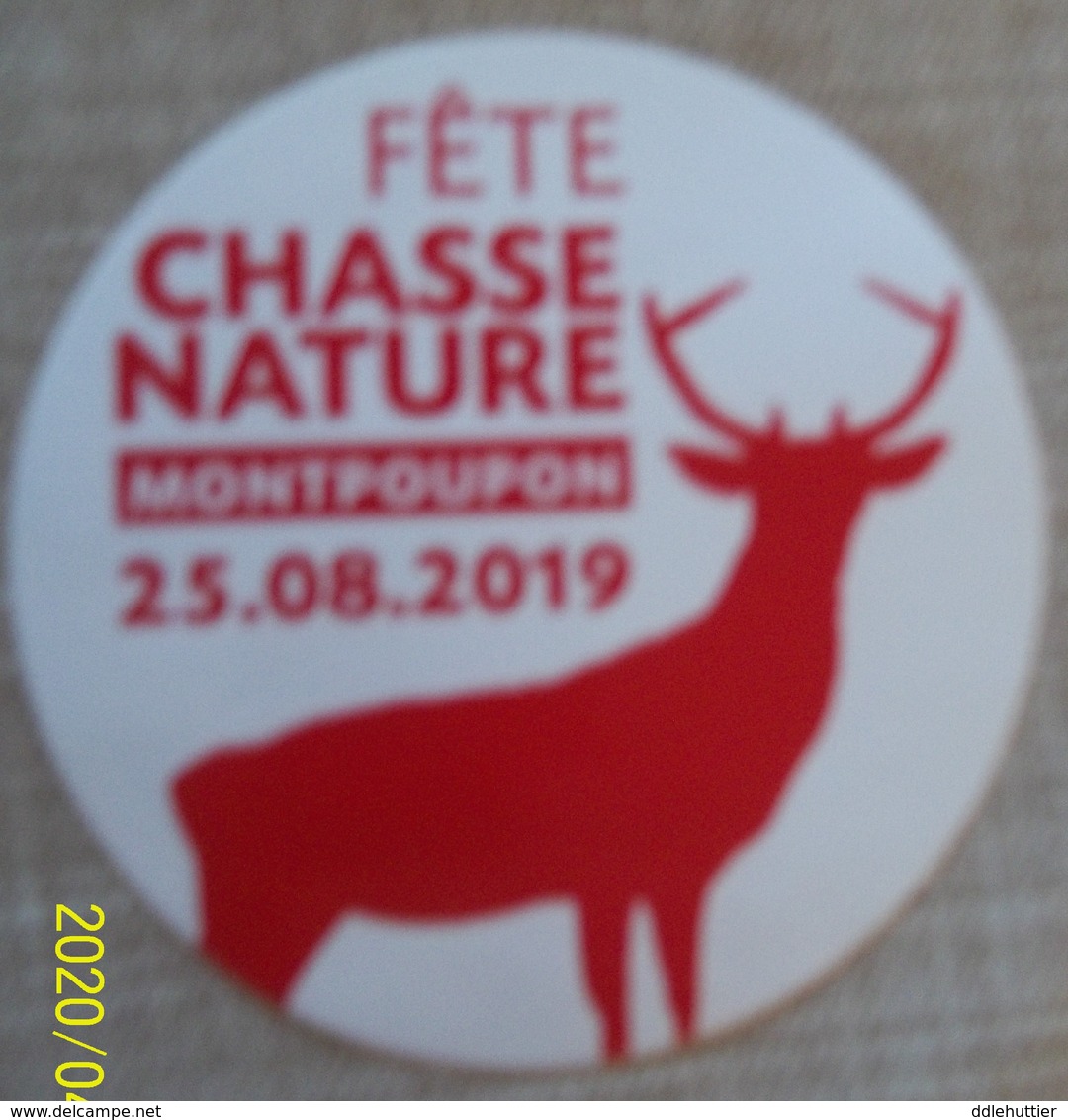 Autocollant Fête Chasse Nature MONTPOUPON 2019 - Adesivi