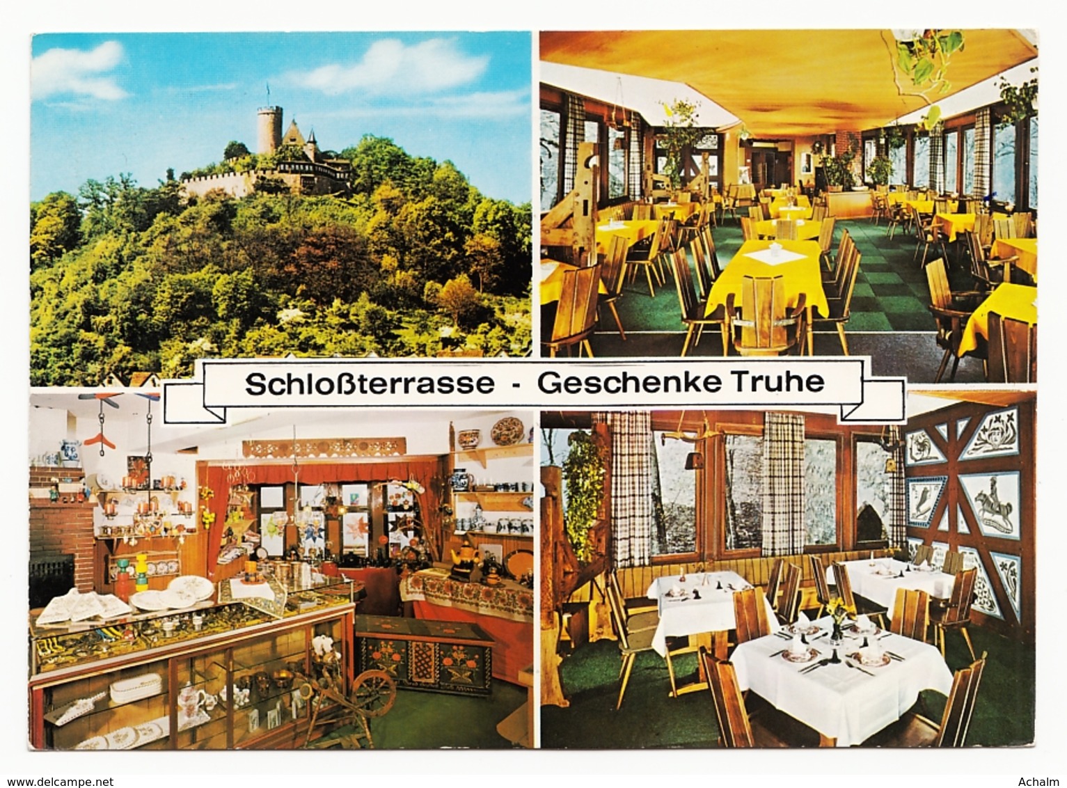 Biedenkopf - Restaurant Schlossterrasse U. Geschenke Truhe - 4 Ansichten - Biedenkopf