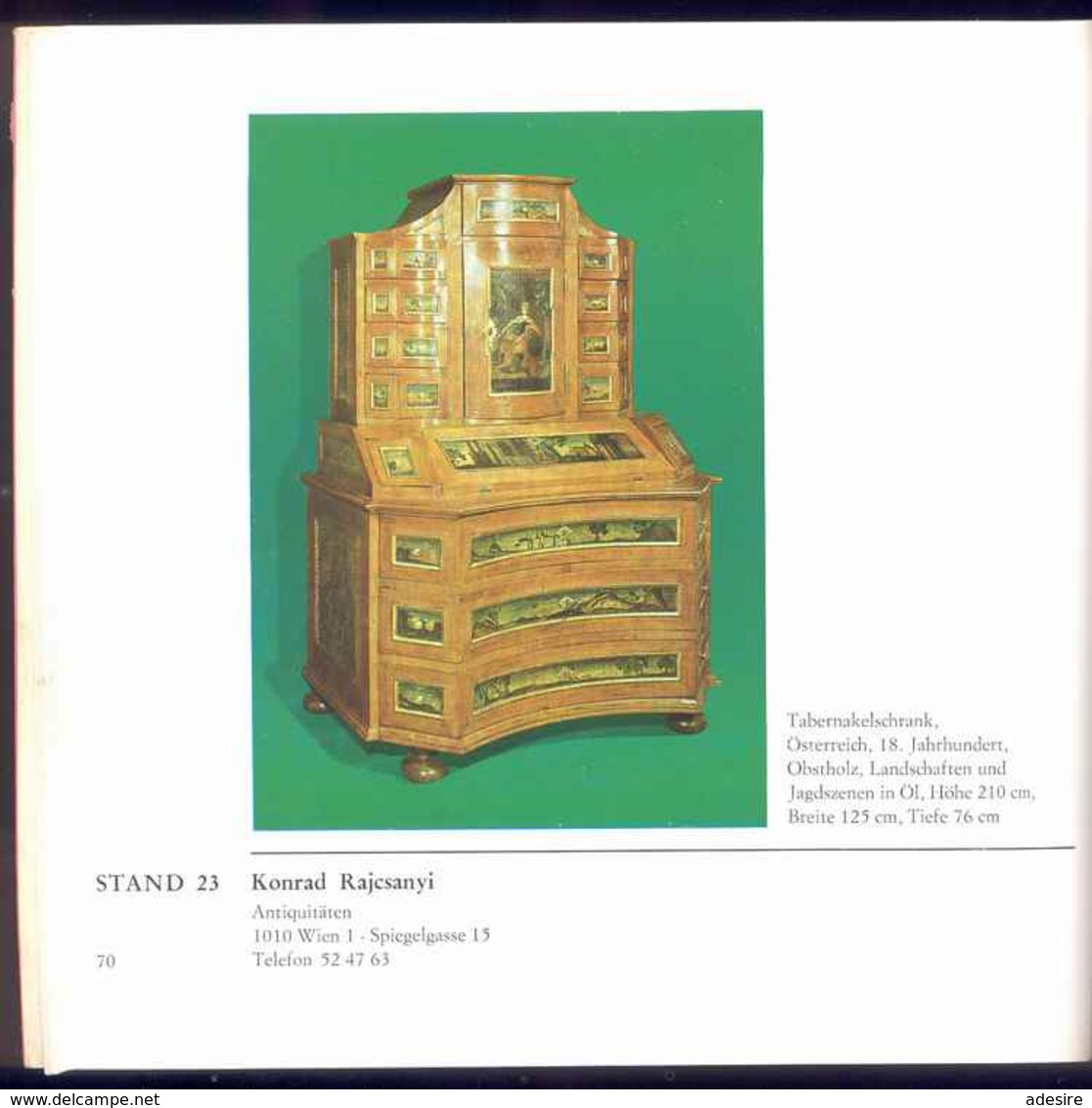 Wiener Kunst Und Antiquitäten Messe 1971, Katalog Mit über 135 Seiten, Maße : Ca.19,5 Cm X 21,5 Cm, Gute Erhaltung ... - Kataloge