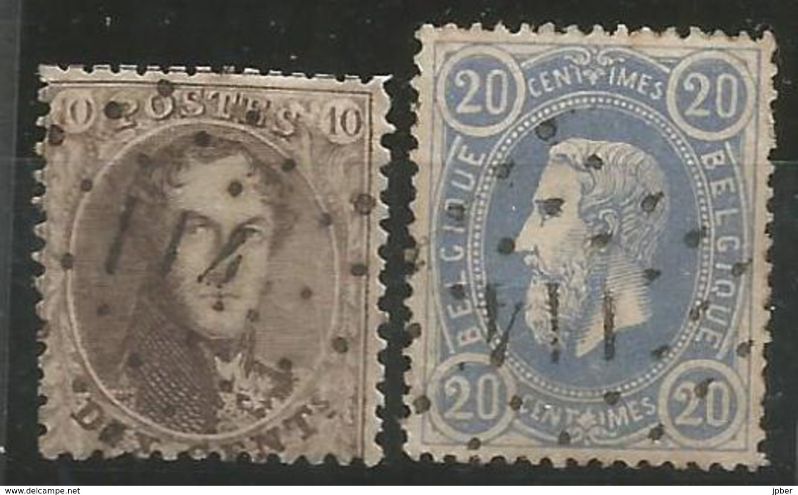 BELGIQUE - Oblitération(s) LP114 ERQUELINNES - Postmarks - Points