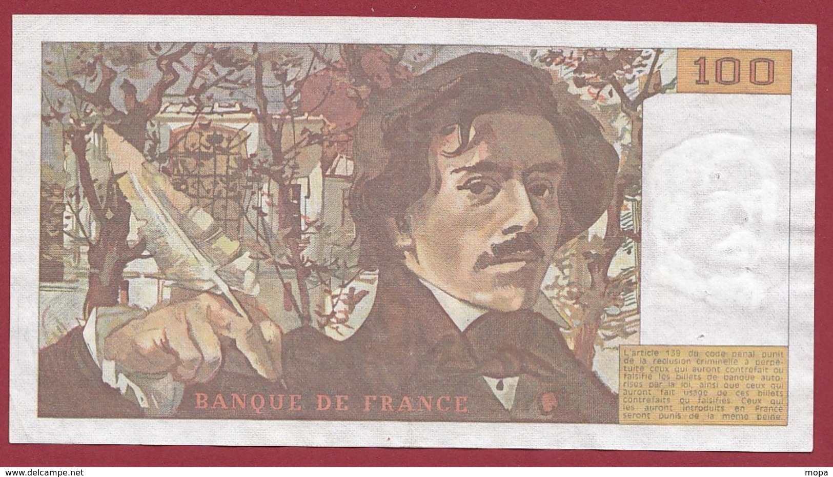 100 Francs "Delacroix" 1984 ---SUP-----ALPH.J.73 - 100 F 1978-1995 ''Delacroix''