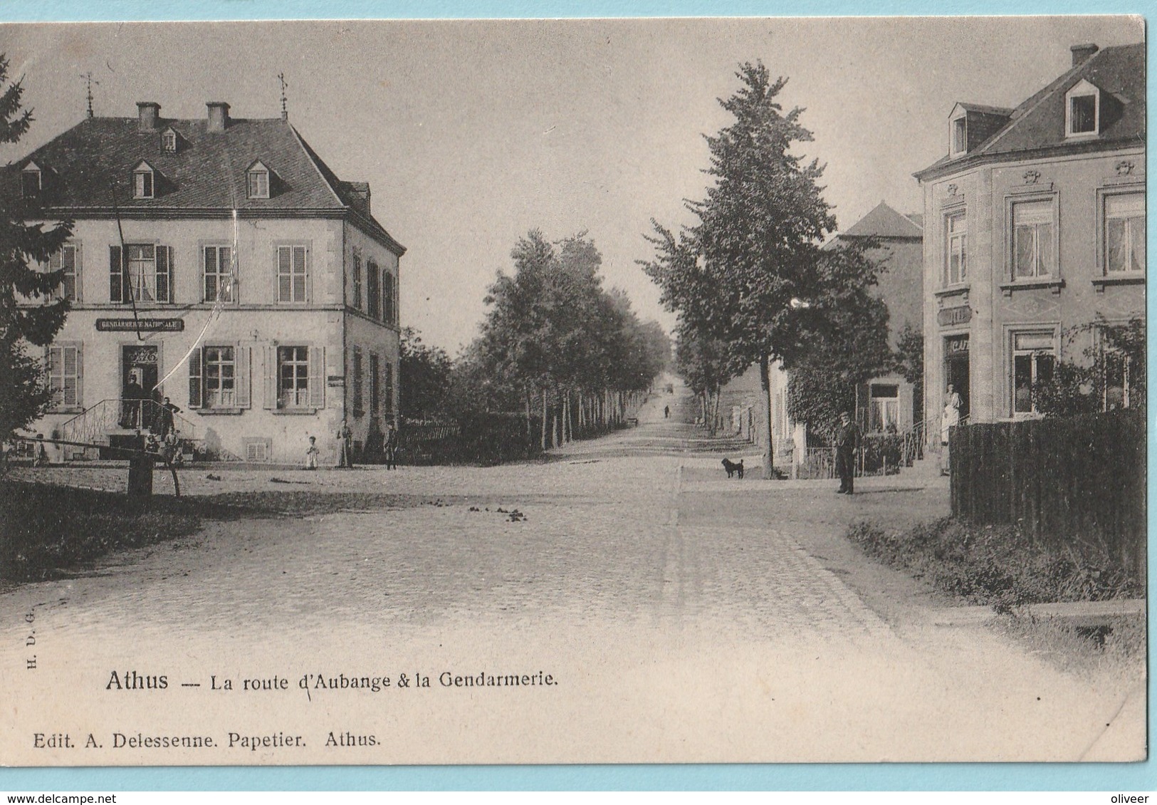 Athus : La Route D'Aubange & La Gendarmerie - Aubange