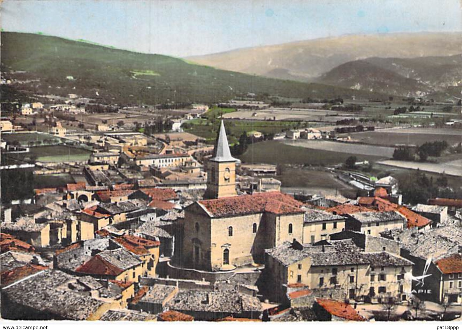 26 - TAULIGNAN : Vue Générale - CPSM Village (1.720 Habitants ) Dentelée Colorisée Grand Format - Drôme - Autres & Non Classés