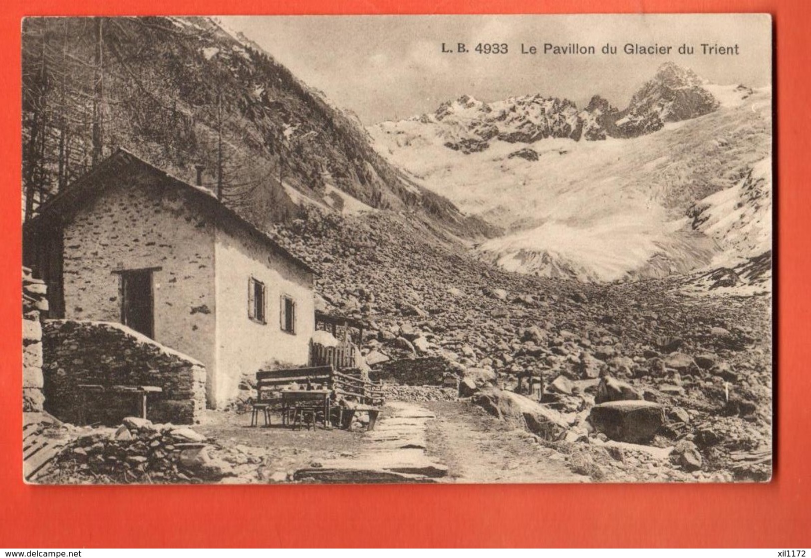 DJR-29 Pavillon Du Glacier Du Trient. Pierrier. Non Circulé. Burgy 4933 - Trient