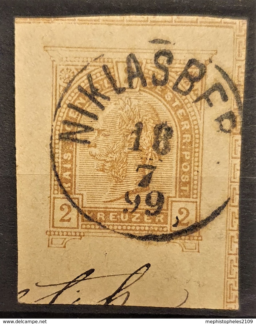 AUSTRIA 1890 - NIKLASBERG Cancel On Postcard 2kr - Usados