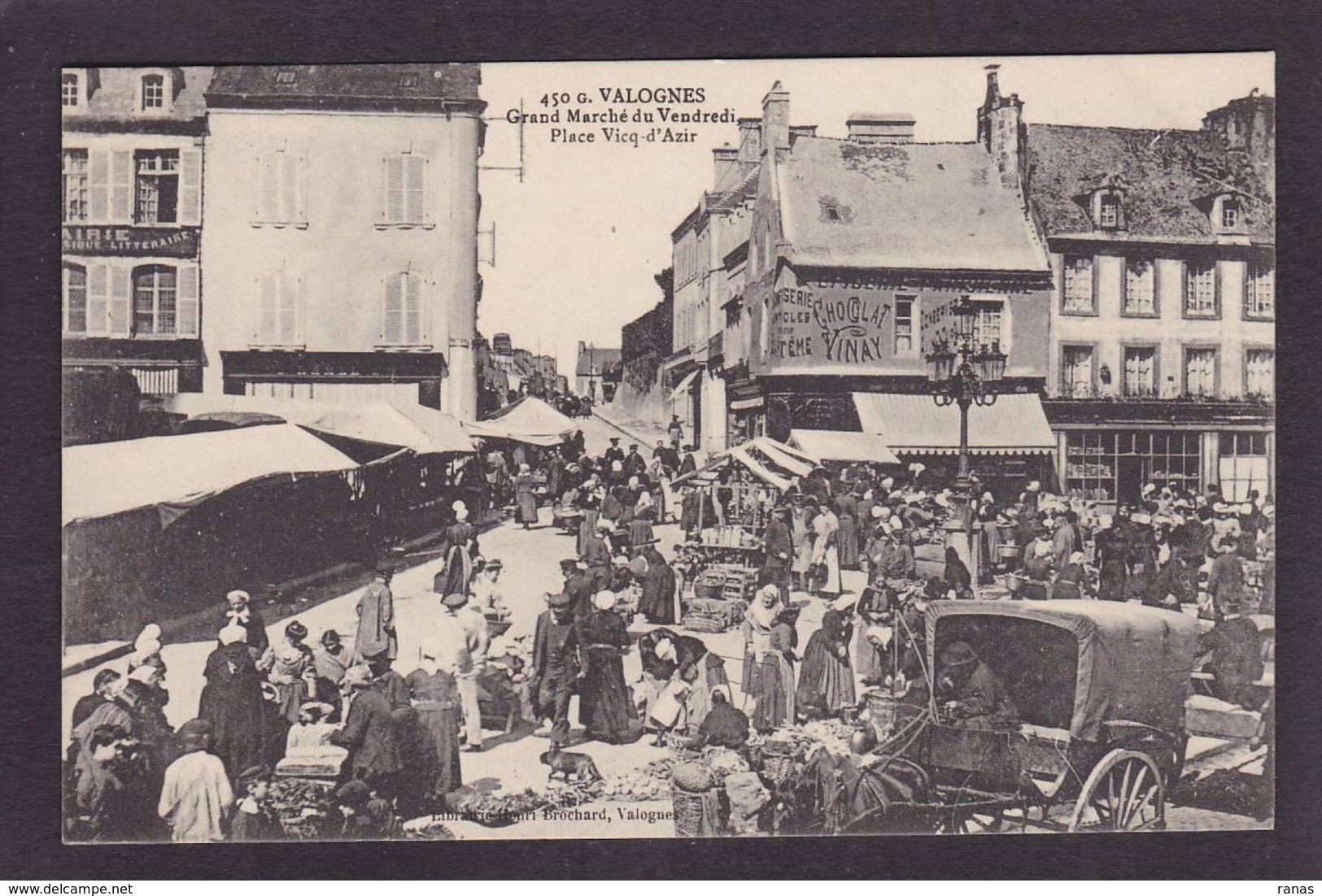 CPA Manche 50 Valognes Marché Market Non Circulé Attelage - Valognes