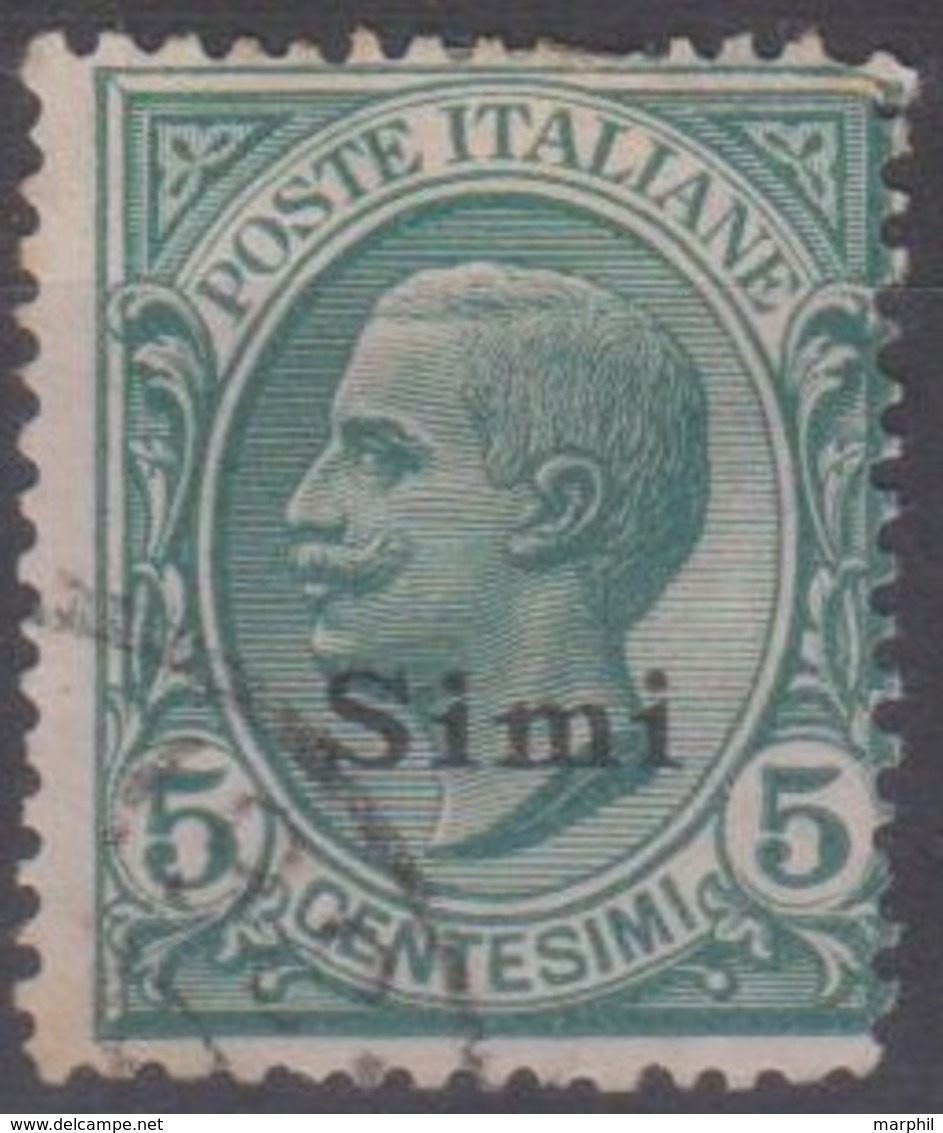 Italia Colonie Egeo Simi 1912 SaN°2 (o) Vedere Scansione - Egeo (Simi)