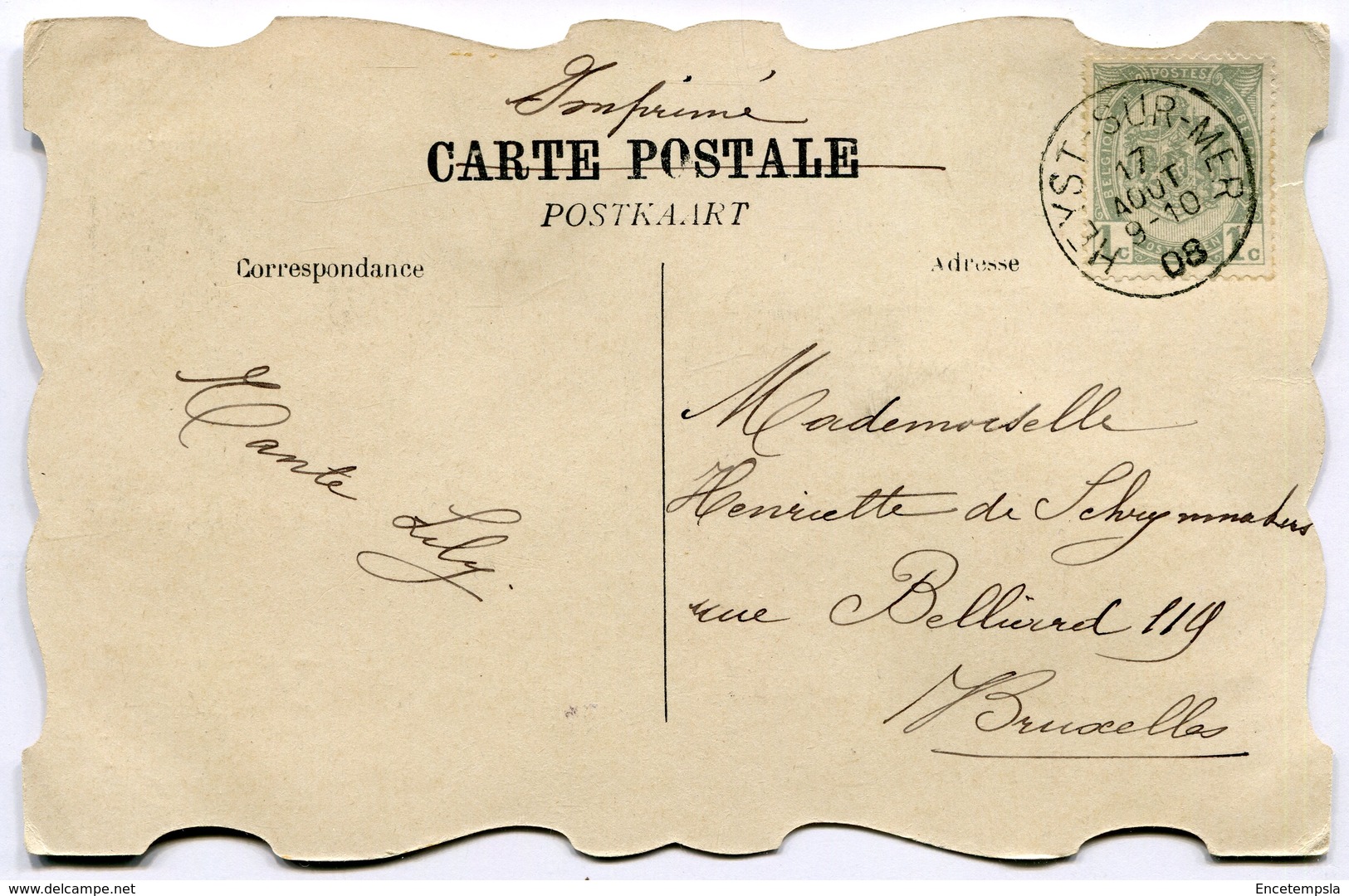 CPA - Carte Postale - Belgique - Heyst - Souvenir De Heyst - 1908 (SVM12136) - Heist