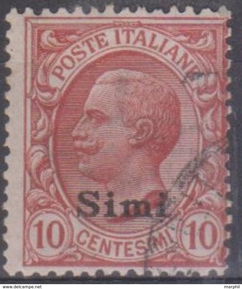 Italia Colonie Egeo Simi 1912 SaN°3 (o) Vedere Scansione - Aegean (Simi)