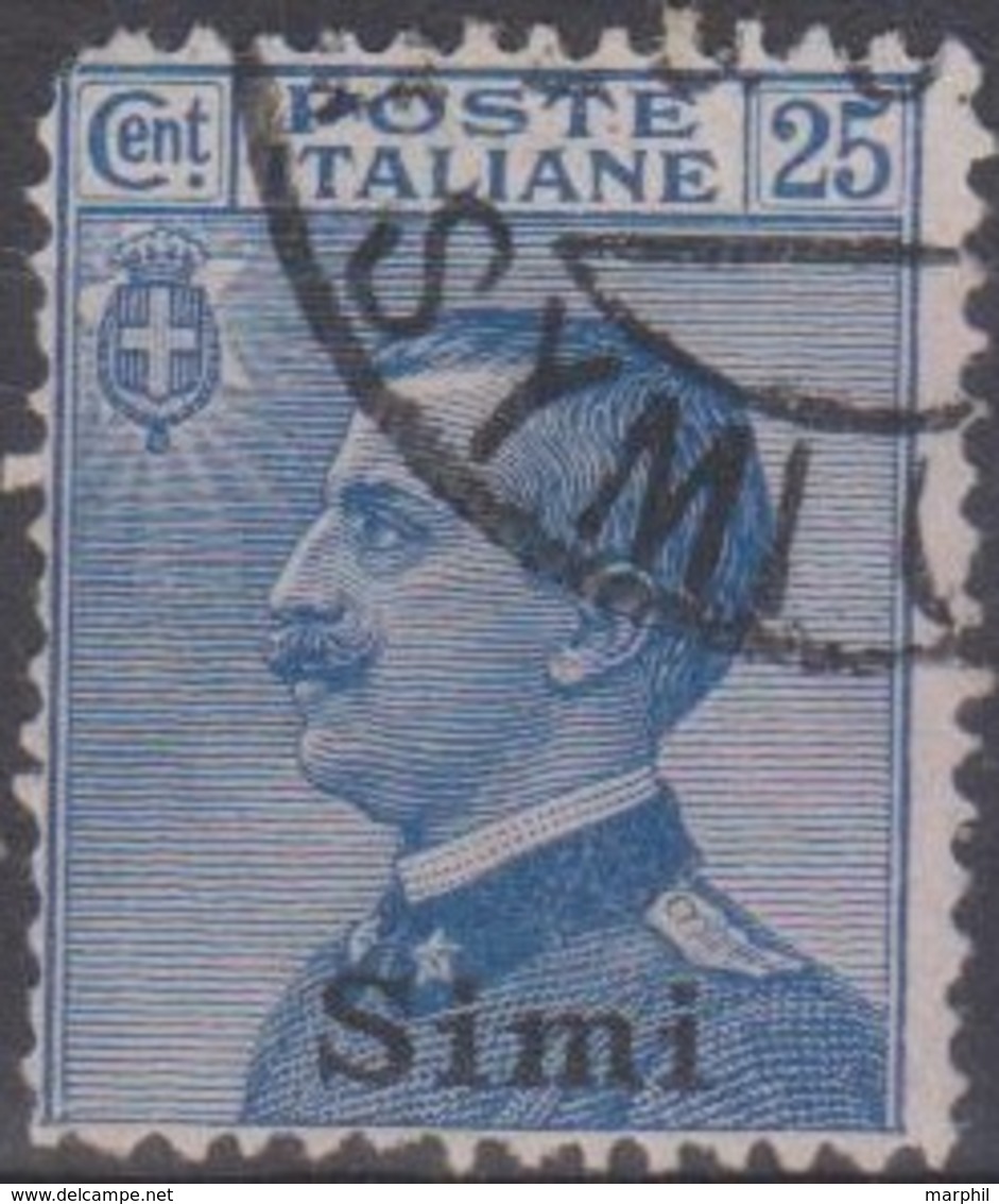 Italia Colonie Egeo Simi 1912 SaN°5 (o) Vedere Scansione - Egeo (Simi)