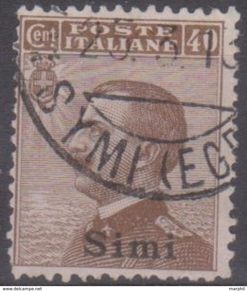 Italia Colonie Egeo Simi 1912 SaN°6 (o) Vedere Scansione - Aegean (Simi)