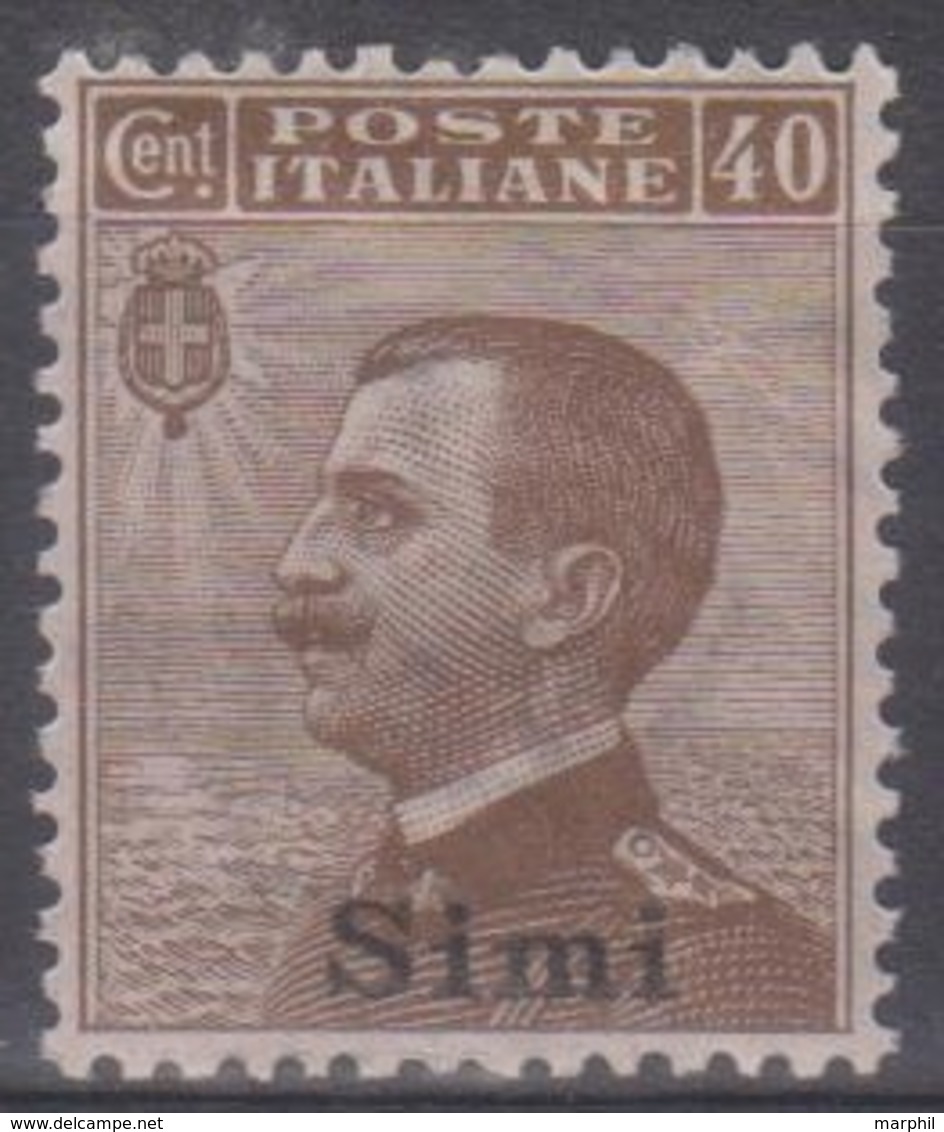 Italia Colonie Egeo Simi 1912 SaN°6 MNH/**centrato BB Vedere Scansione - Egée (Simi)