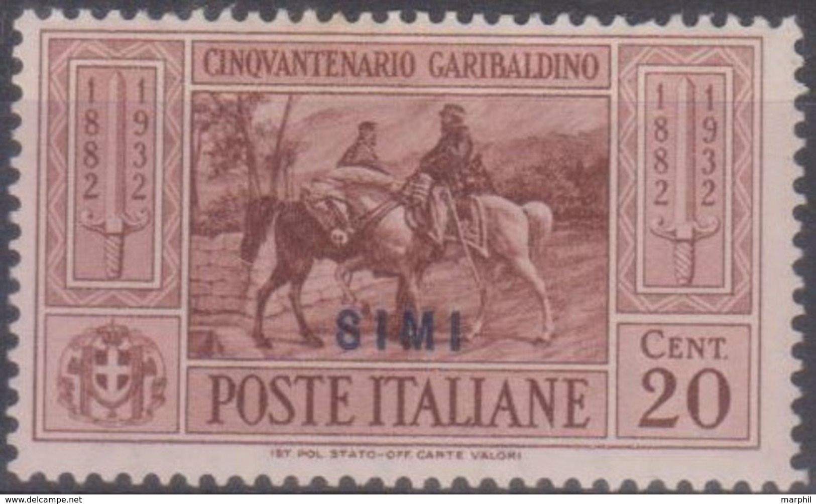 Italia Colonie Egeo Simi 1932 SaN°18 MH/* Vedere Scansione - Egée (Simi)