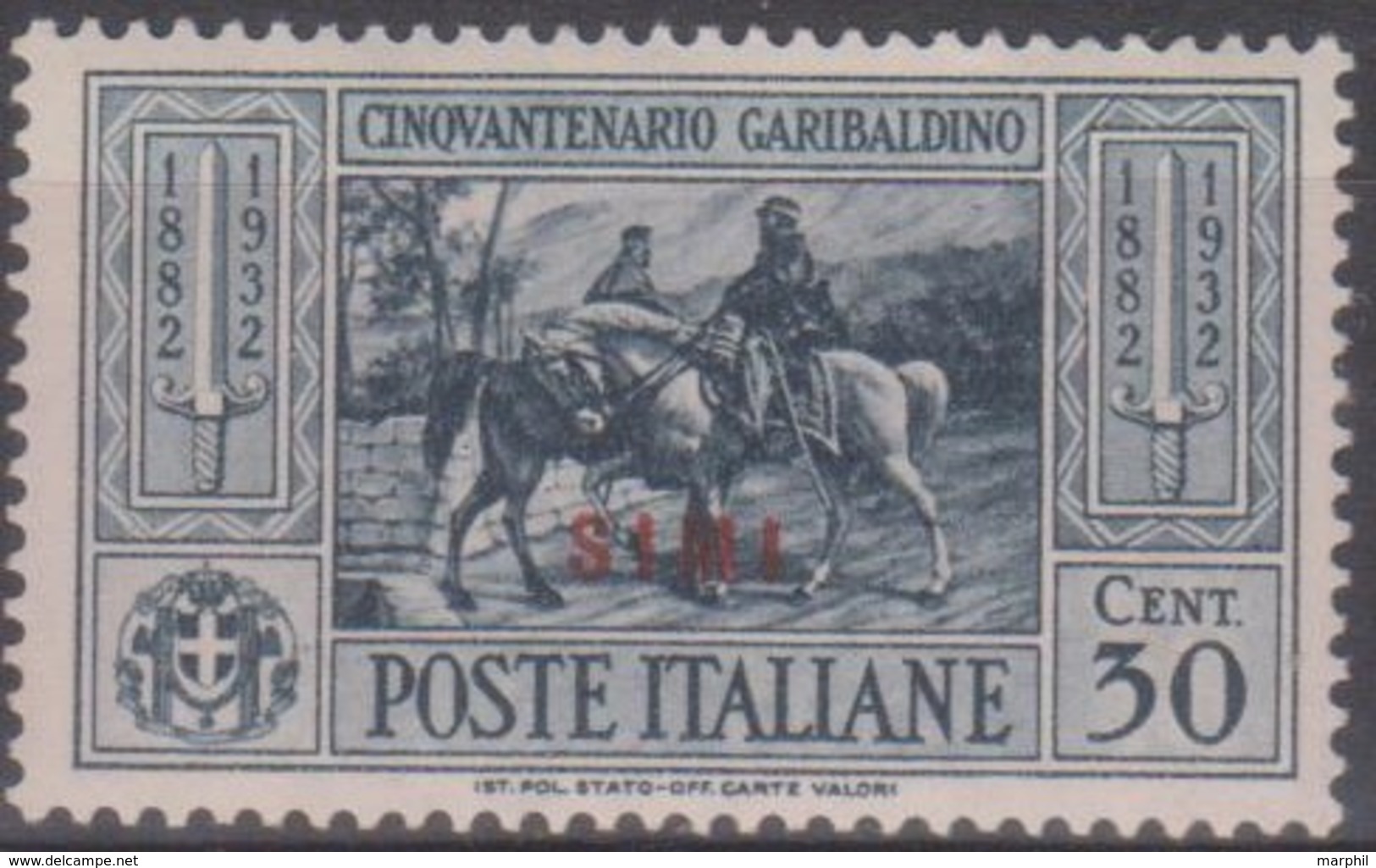 Italia Colonie Egeo Simi 1932 SaN°20 MH/* Vedere Scansione - Egée (Simi)