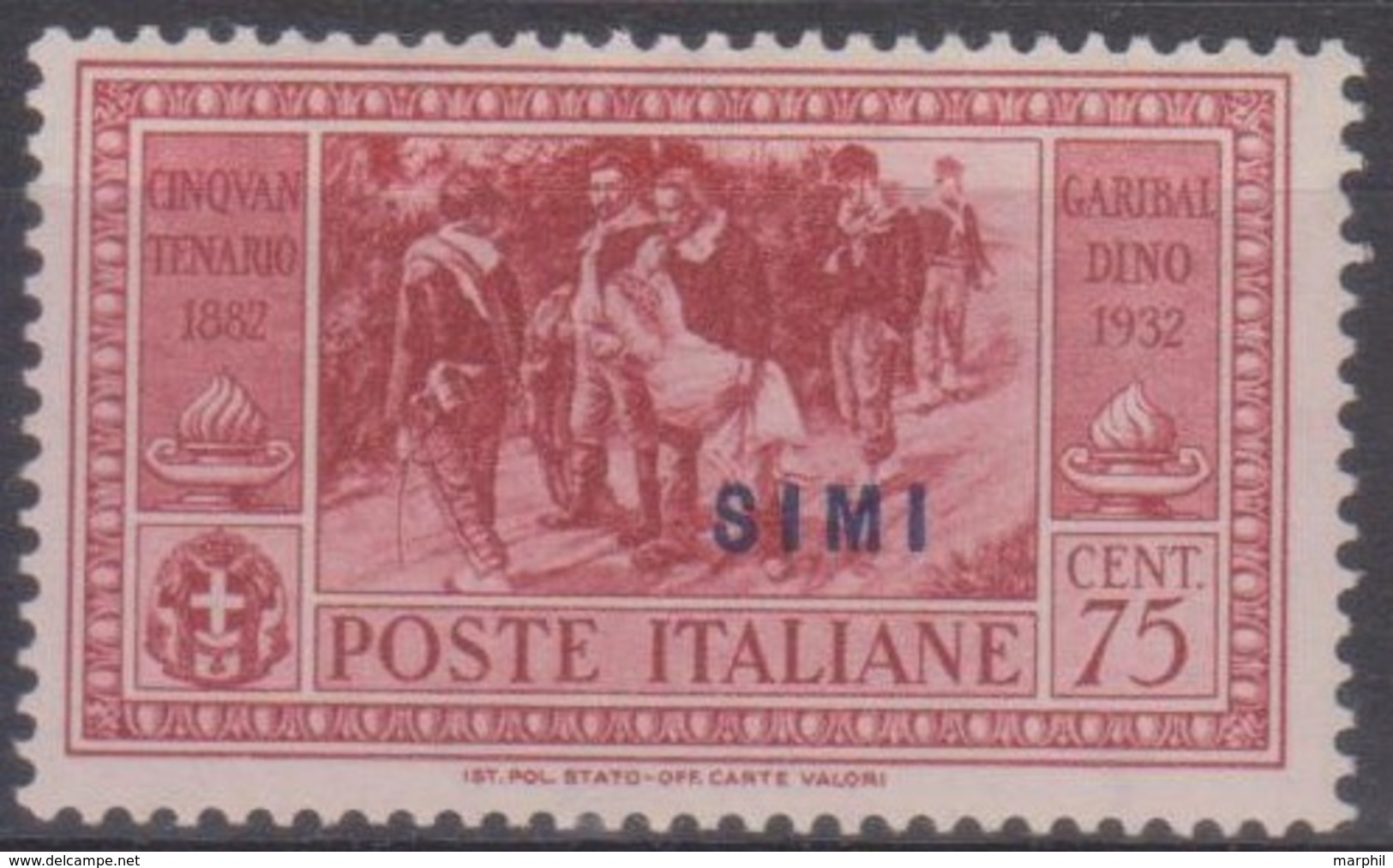 Italia Colonie Egeo Simi 1932 SaN°22 MH/* Vedere Scansione - Egée (Simi)