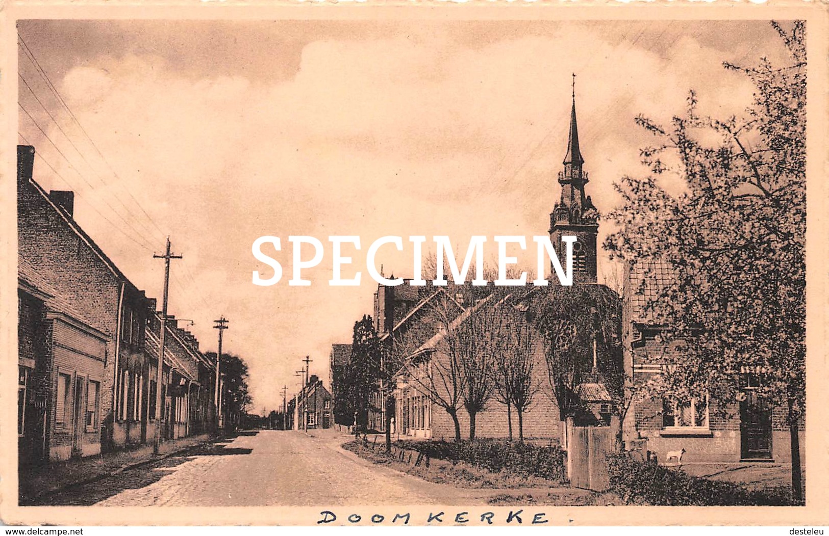 De Dorpstraat En De Kerk - Doomkerke - Ruiselede - Ruiselede