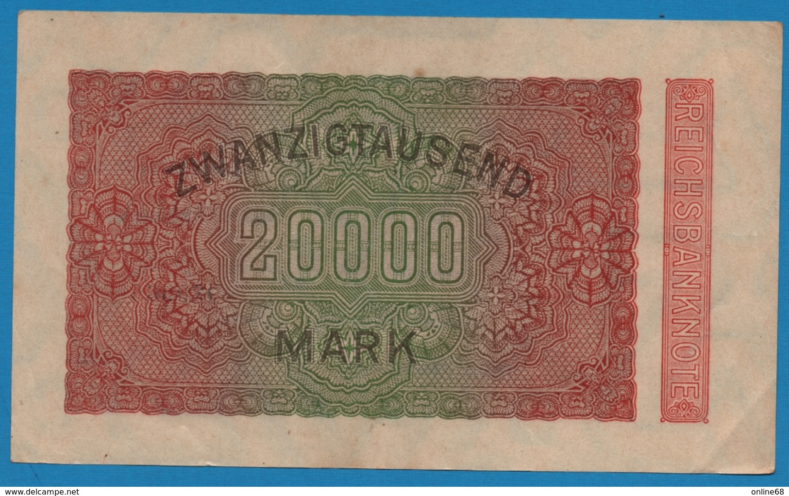 DEUTSCHES REICH 		20000 Mark	20.02.1923	# J-KH 039965  P# 85b - 20000 Mark