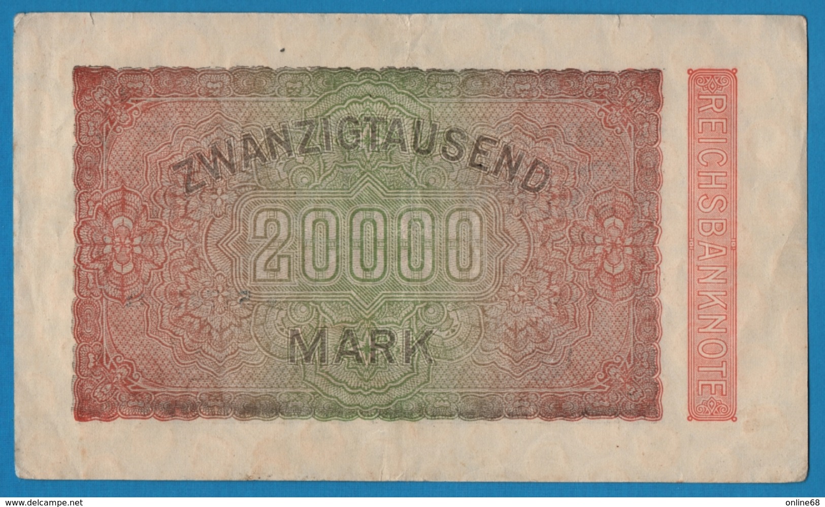 DEUTSCHES REICH 		20000 Mark	20.02.1923	# T-MV 547019*  P# 85a - 20000 Mark