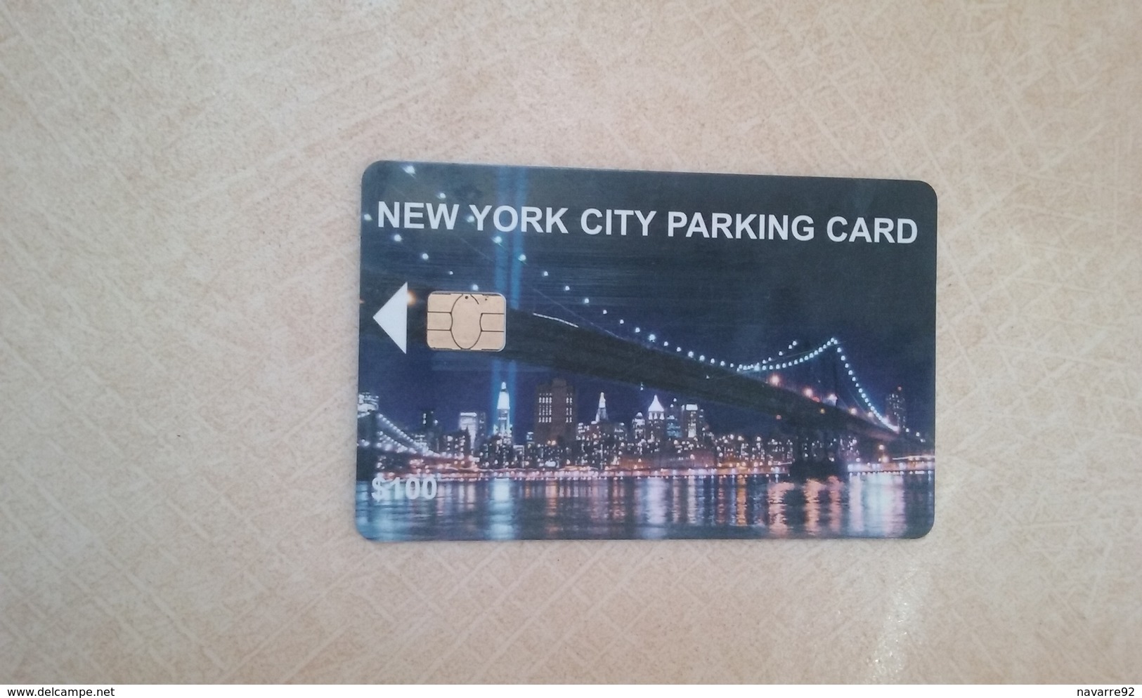 JOLIE CARTE A PUCE STATIONNEMENT PARKING NEW YORK 100$ B.E !!! - Chipkaarten