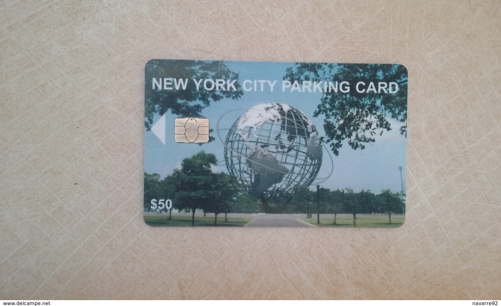 JOLIE CARTE A PUCE STATIONNEMENT PARKING NEW YORK 50$ B.E !!! - Cartes à Puce