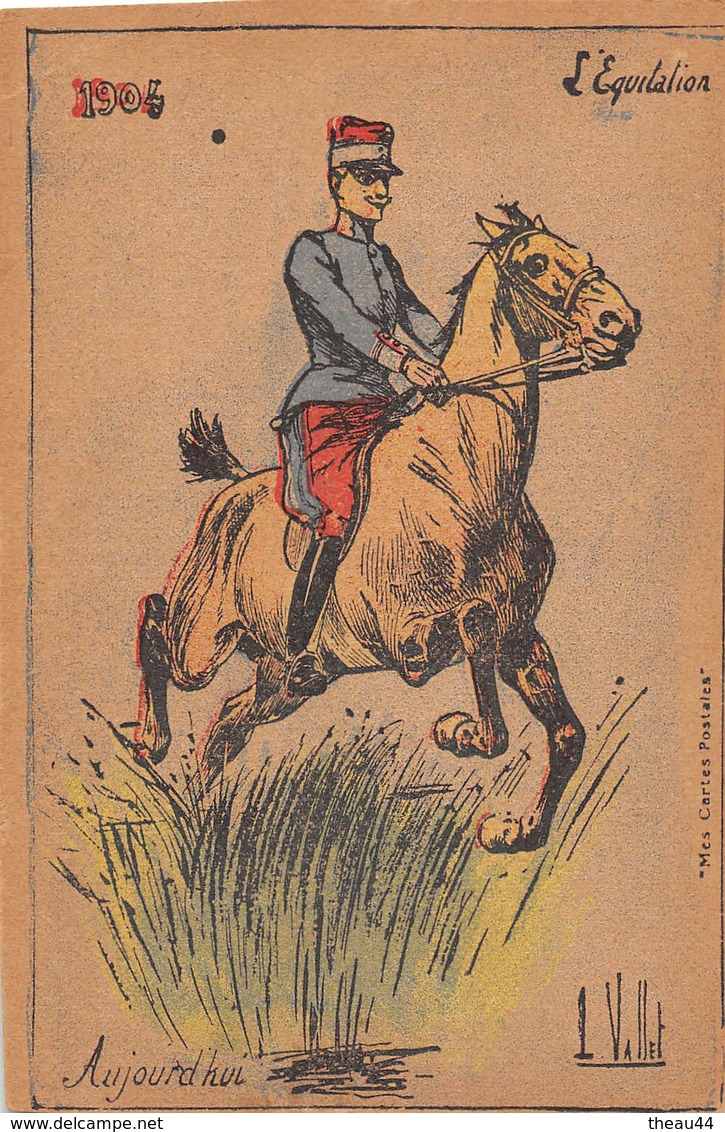 ¤¤  -  Illustrateur " L. VALLET "    -   L'Equitation Aujourd'hui En 1904    -  ¤¤ - Vallet, L.