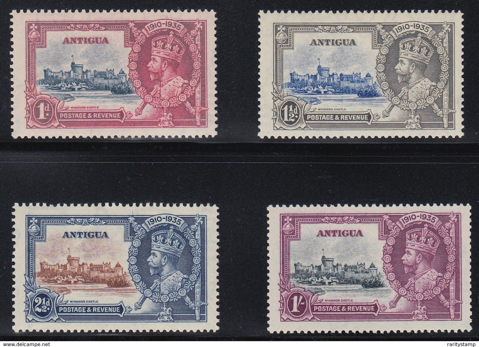 ANTIGUA 1935 SILVER JUBILEE  SG 91/94  MNH CV £38 - 1858-1960 Crown Colony