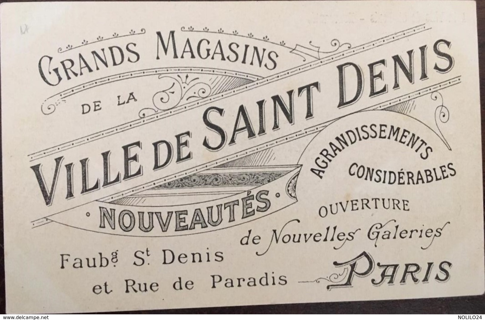 CARTE, Illustrateur ROBIDA, "série LE VIEUX PARIS", Publicité, Magasins "A La Ville De St Denis-Nouveautés-PARIS" - Robida