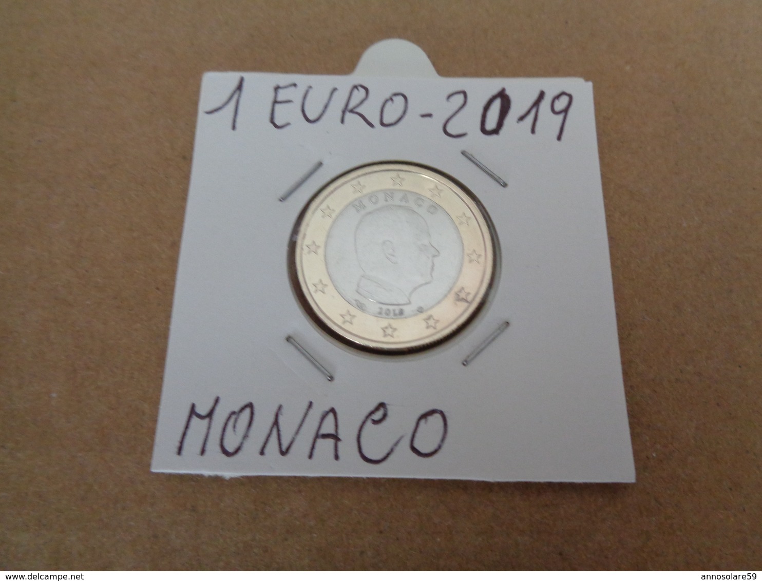 MONETA, PRINCIPATO DI MONACO 2019 - 1 EURO - ALBERTO II -  LEGGI - Autres & Non Classés