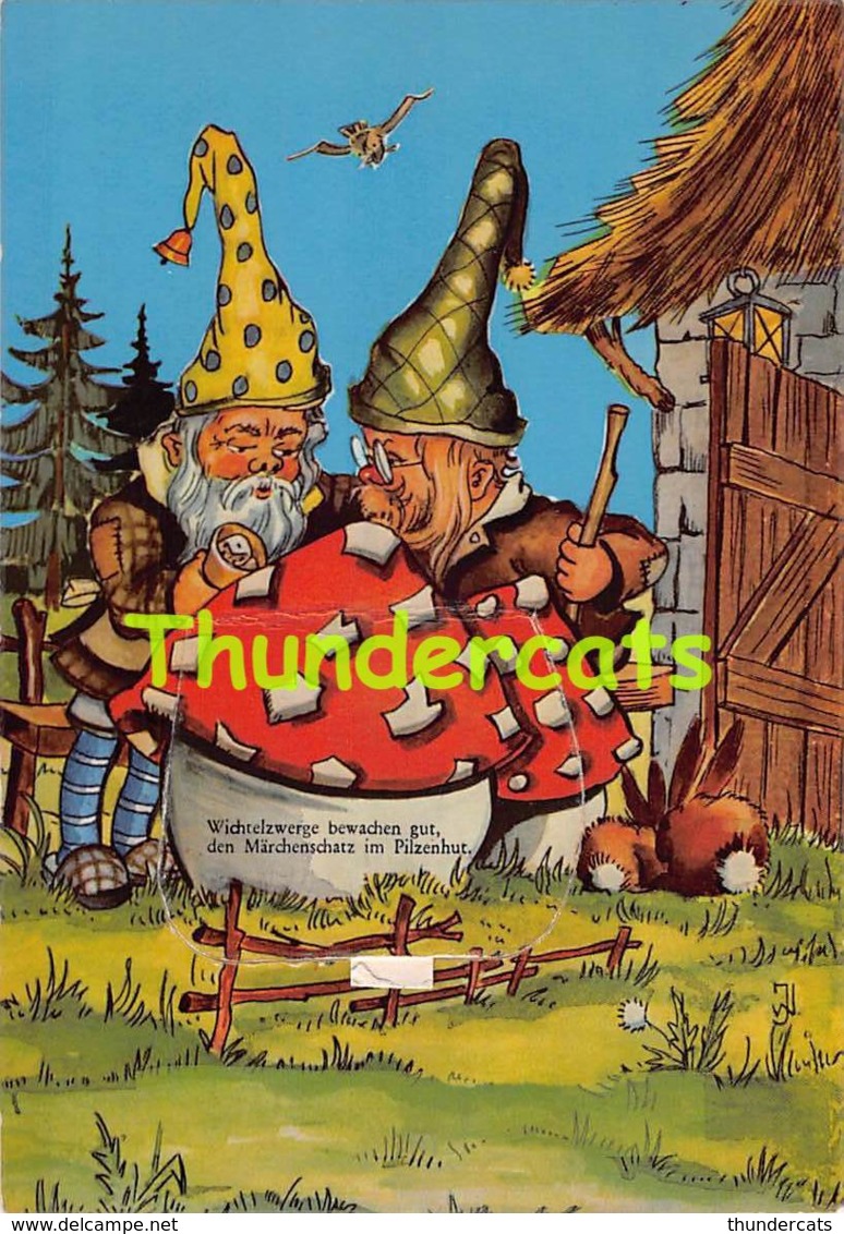 CPSM WESTERBURG GRUSS AUS DEM MARCHENWALD KLAPKARTE CARTE A SYSTEME ZWERGE GNOME DWARF NAIN LUTIN - Westerburg