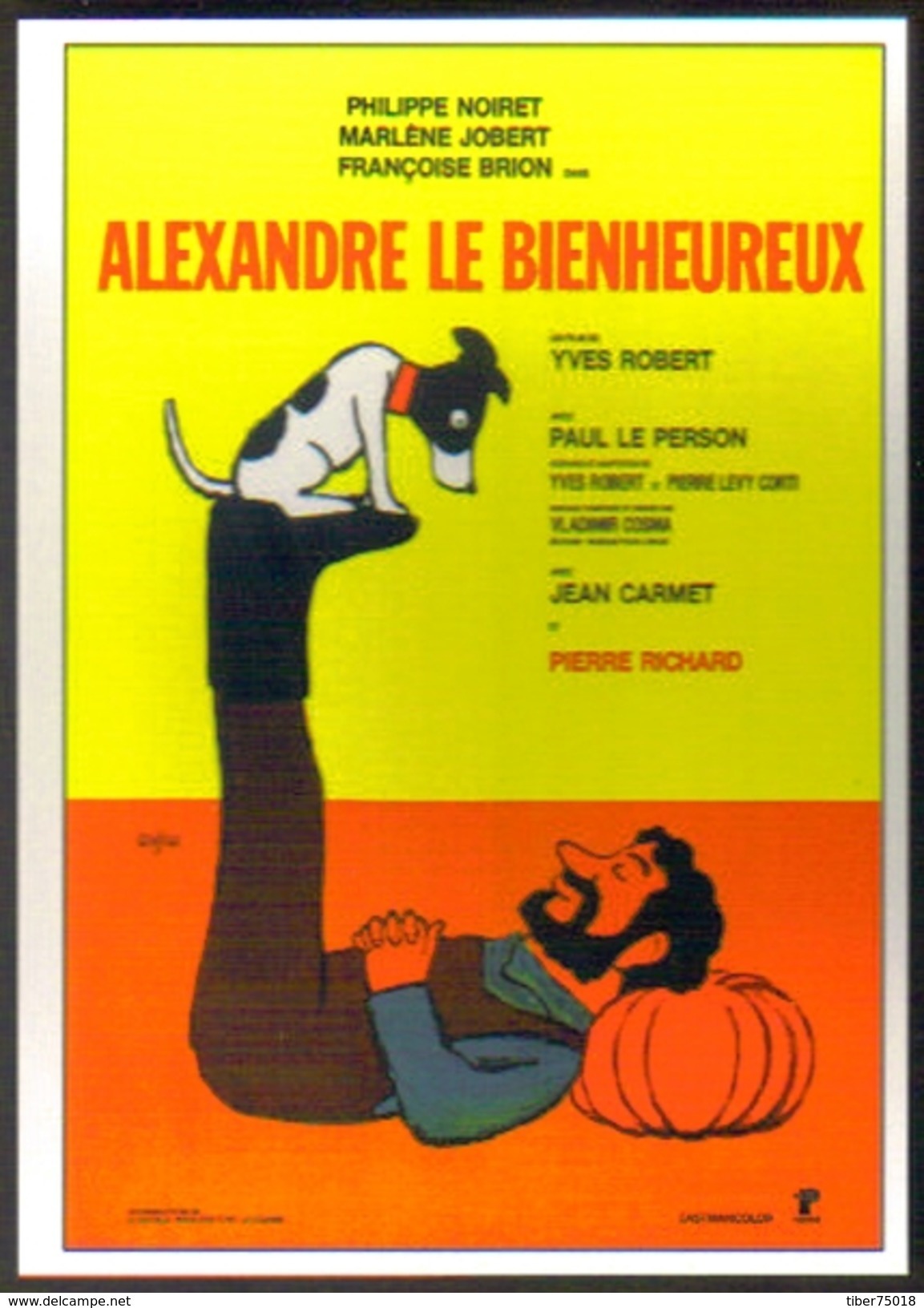 Carte Postale : Alexandre Le Bienheureux (cinéma Affiche Film) Illustration Savignac - Savignac
