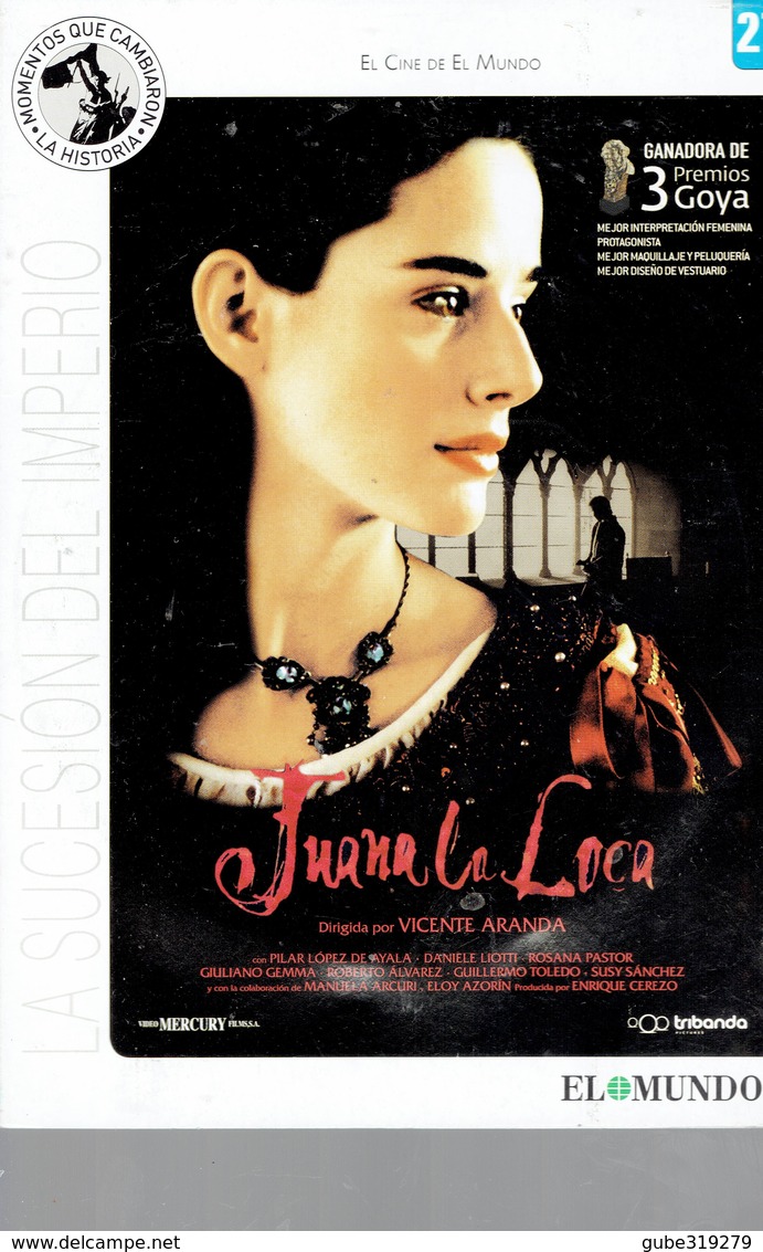 CINEMA DVD - ESP-ITA-PORT  1993 - JUANA LA LOCA - PILAR LOPEZ DE AYALA-DANIELE LIOTTI-DIR VICENTE ARANDA -MERCURY -TRIBA - Histoire