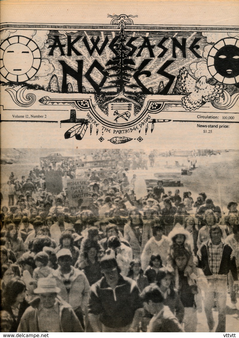 AKWESASNE NOTES (Mai 1980), Volume 12, Numéro 2, Newspaper Indian, Journal Indien, Mohwak, Ontario, New-York, 36 Pages - Histoire