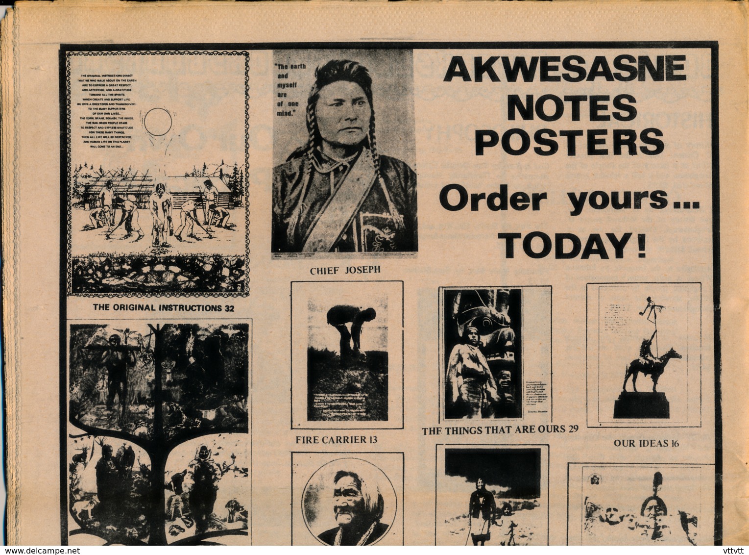 AKWESASNE NOTES (Spring 1981),Volume 13, Numéro 1, Newspaper Indian, Journal Indien, Mohwak, Ontario, New-York, 36 Pages - Geschichte