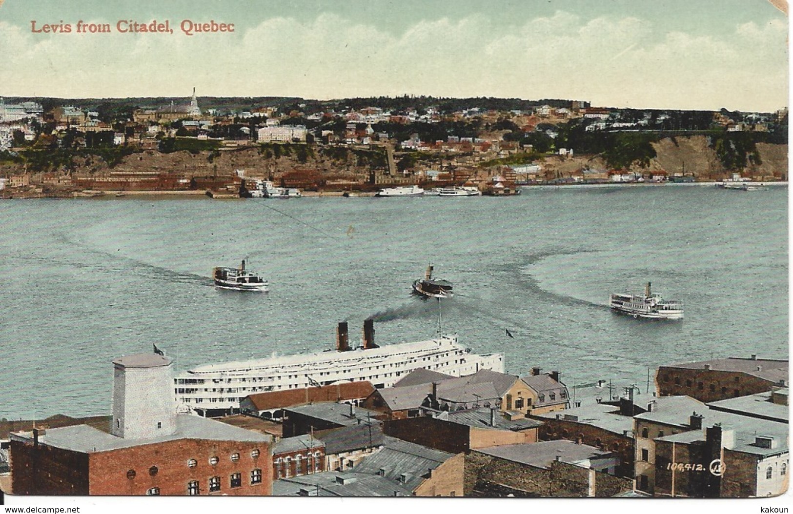 Lévis From Citadel, Quebec, Valentine & Son's,  Non Circulée (P195) - Levis