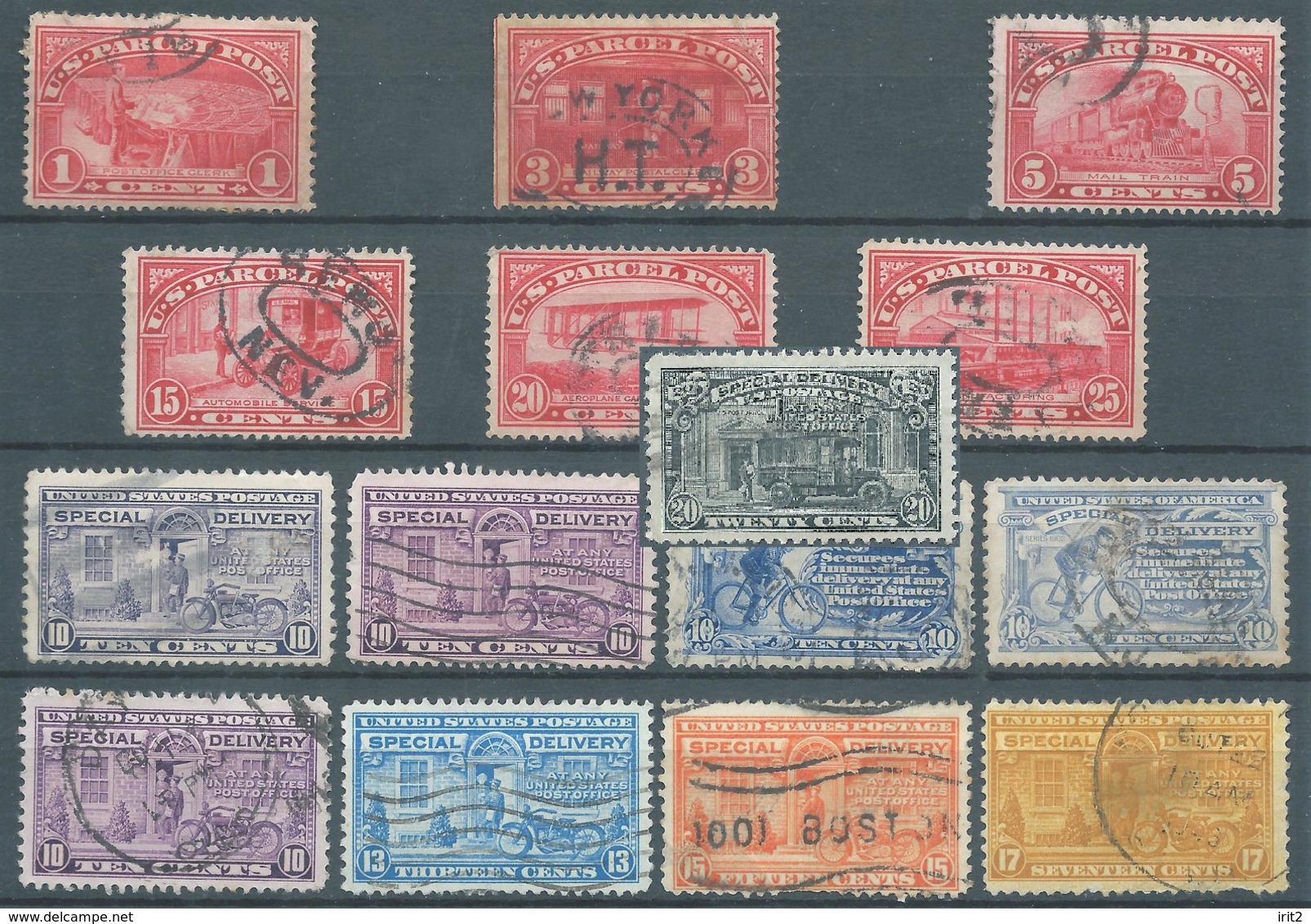 Stati Uniti D'america,United States,U.S.A,1890-1895,Parcel Post And Special Delivery,Used - Espressi & Raccomandate