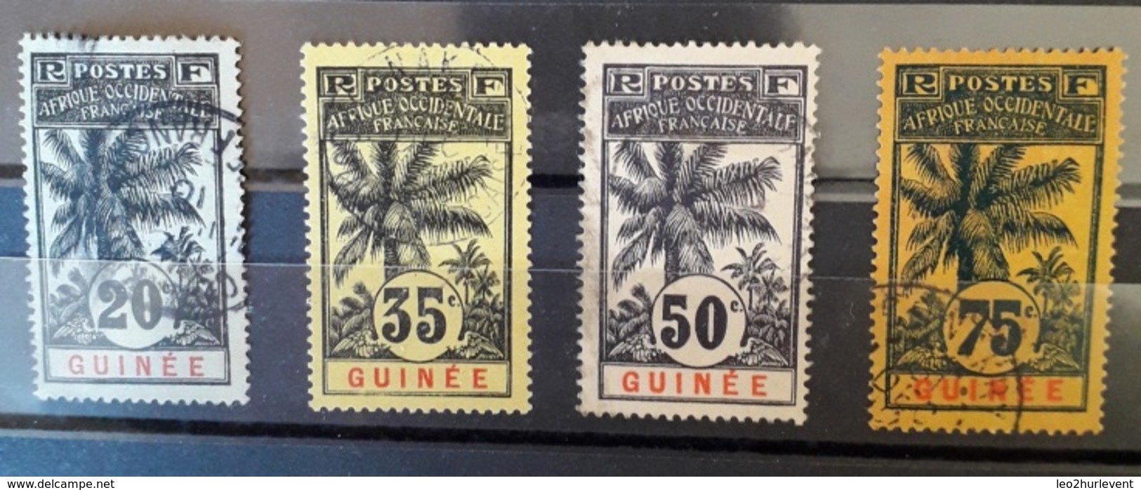 Lot Guinée N° 38, 41, 43, 44 Ob - Usati