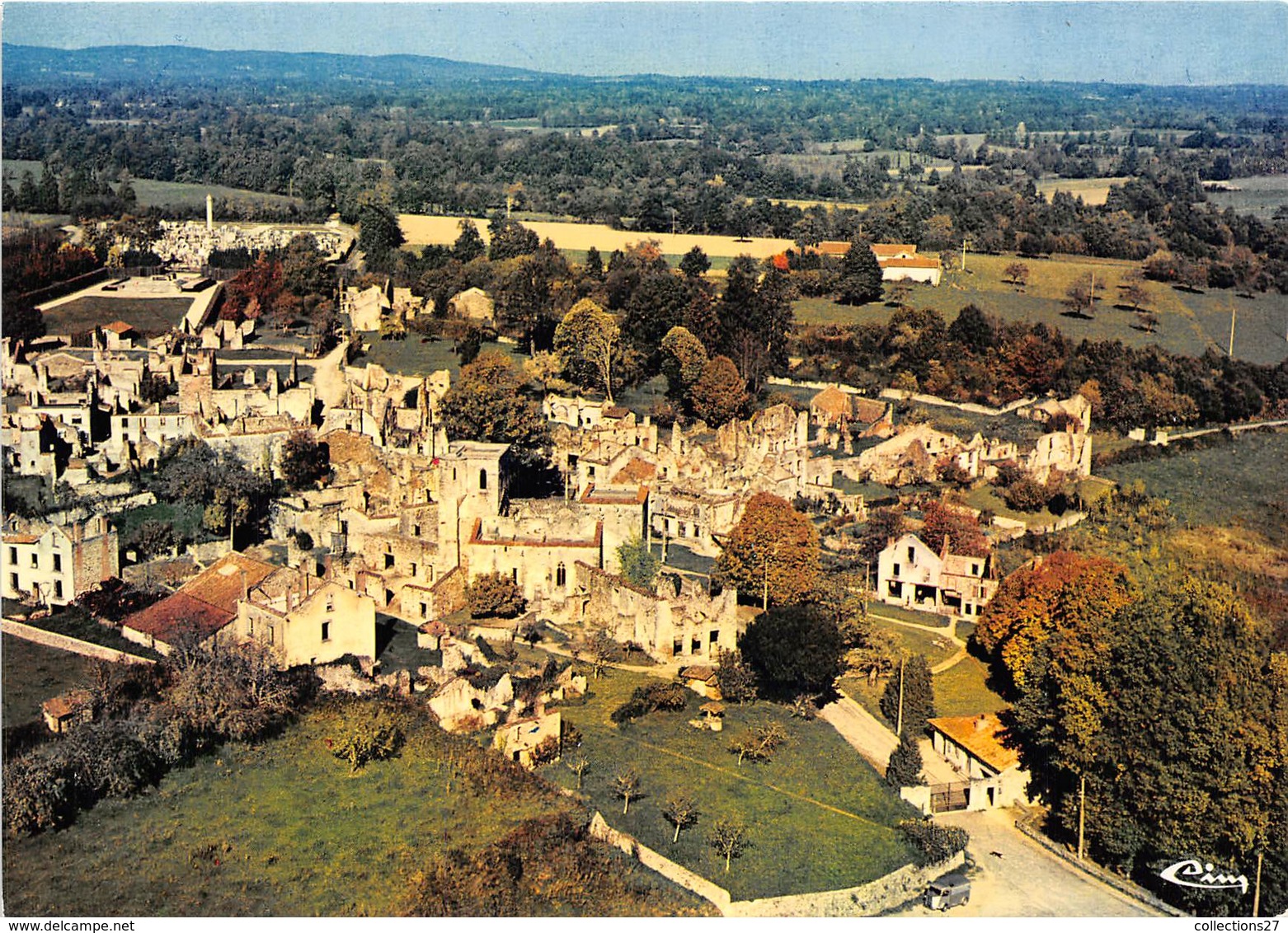 87-ORADOUR-SUR-GLANE- VUE GENERALE AERIENNE - Oradour Sur Glane