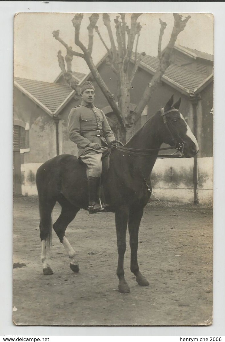 Carte Photo Lançon De Chambéry Savoie 73 Régiment 13 Au Col Cavalier Caserne - Régiments