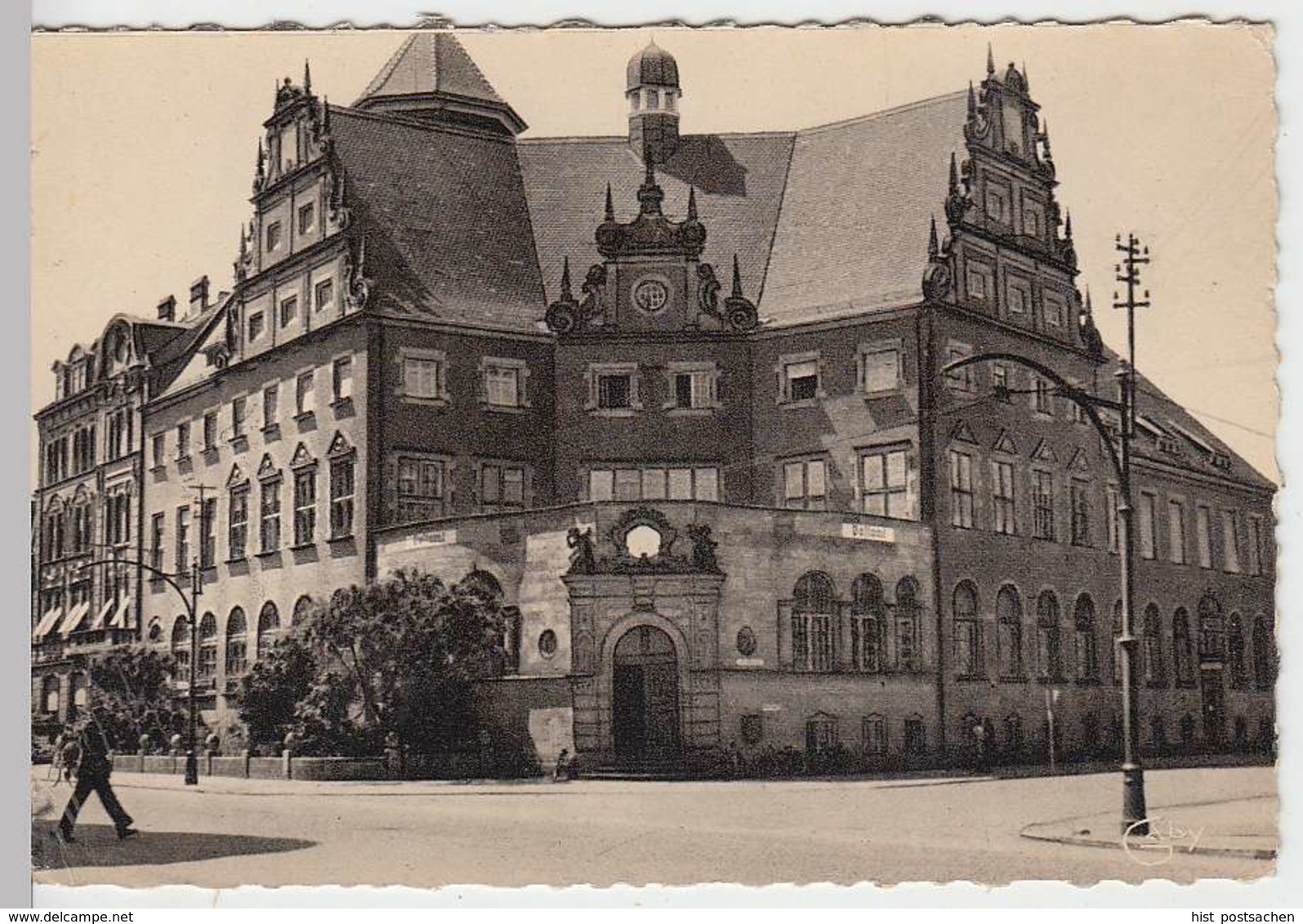 (35935) AK Diedenhofen, Thionville, Hauptpostamt, Feldpost 1940er - Lothringen