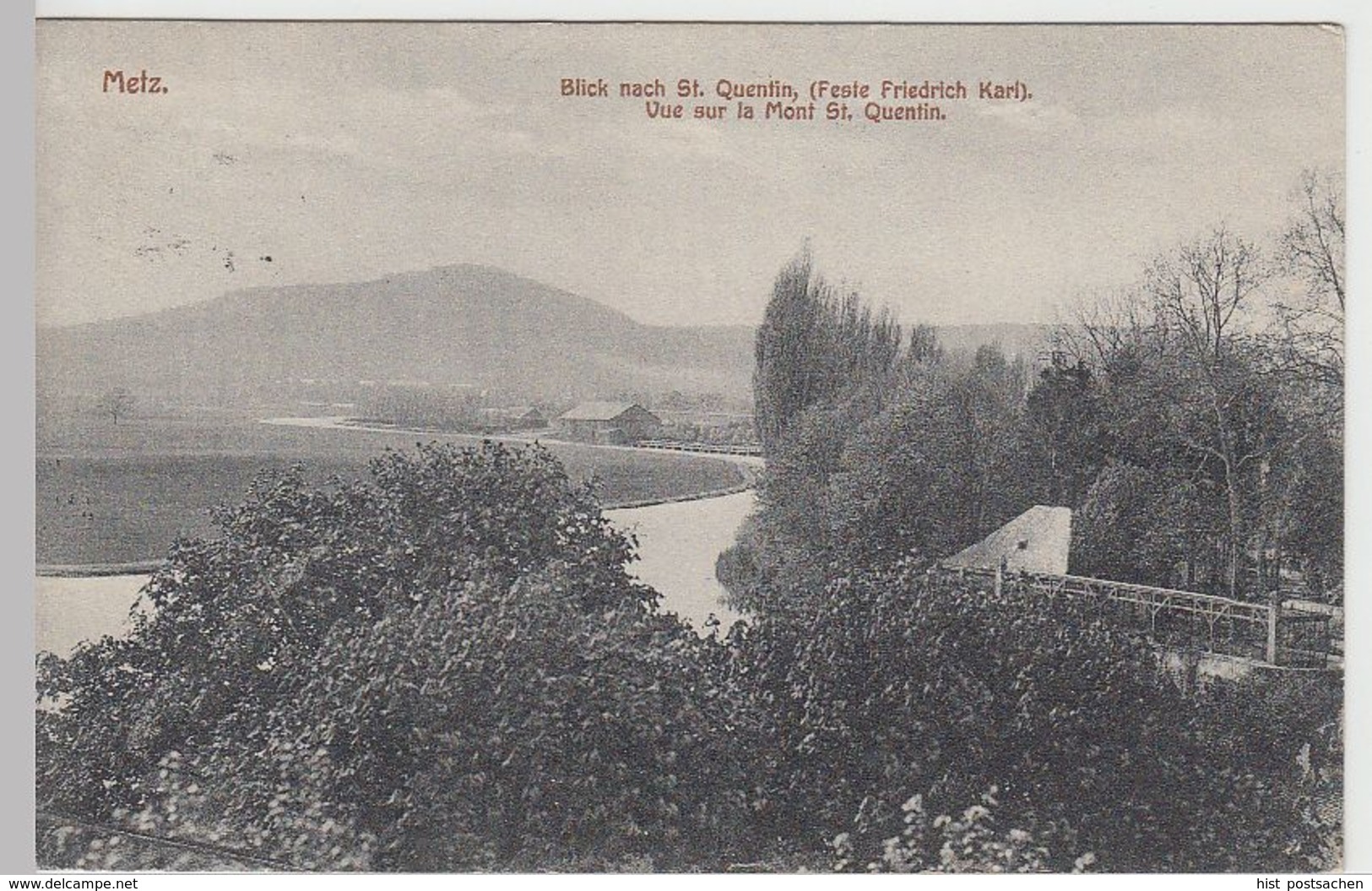 (40481) AK Metz, Blick Nach St. Quentin, 1909 - Lothringen