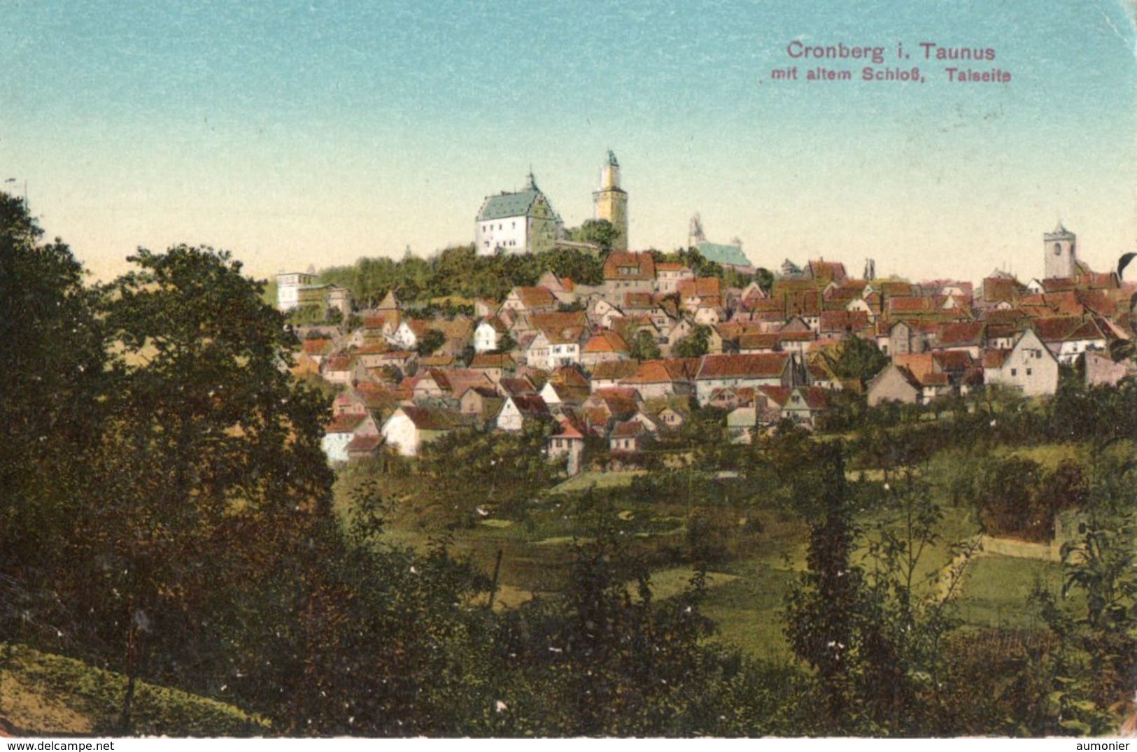 CRONBERG I TAUNUS ( Allemagne  ) - Mit Altem Schloss , Talseite . - Kronberg